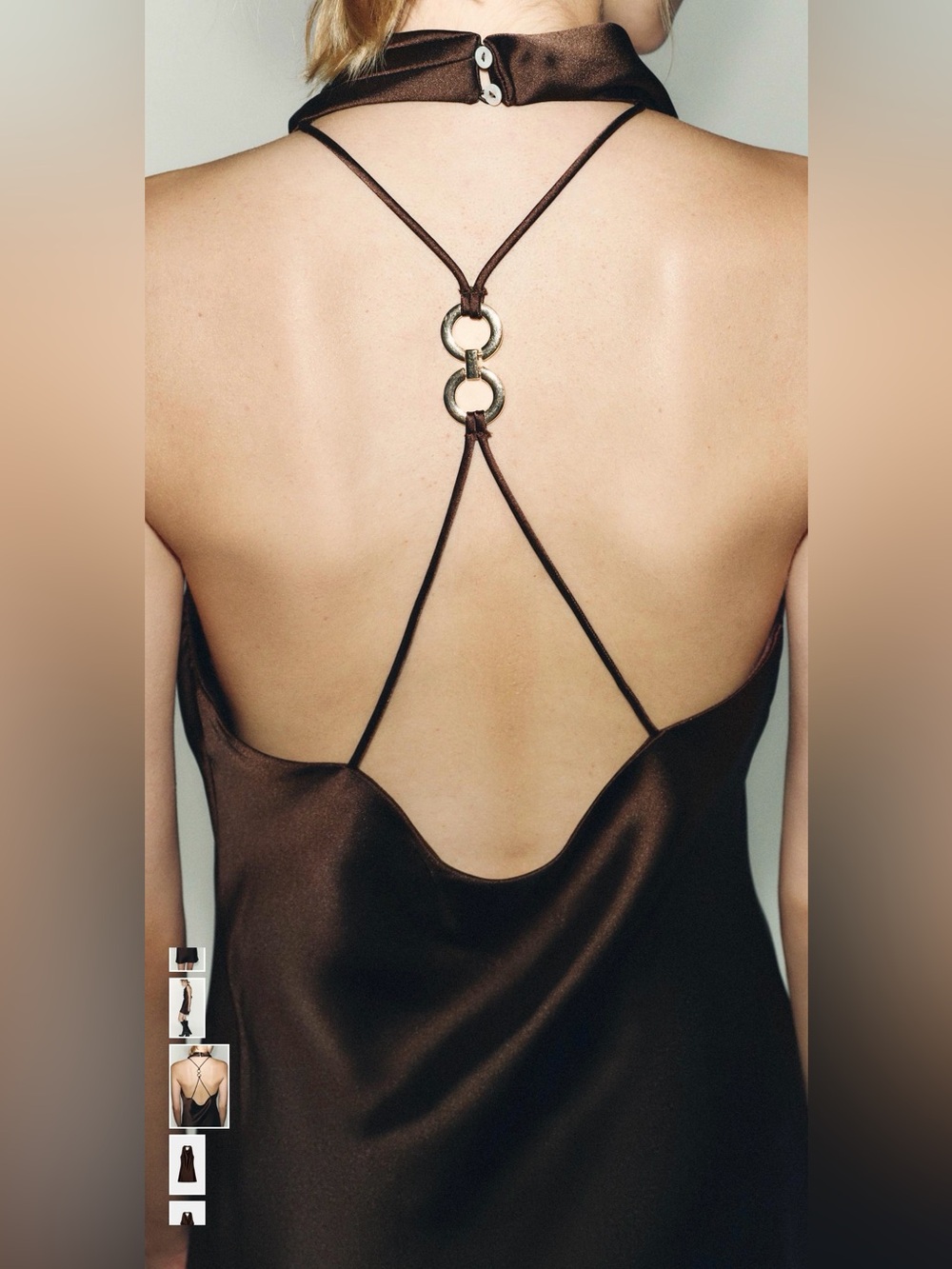 🖤 NWT ZARA SATIN EFFECT MINI DRESS BLACK MEDIUM 🖤